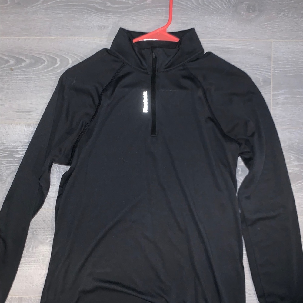 Reebok black half zip